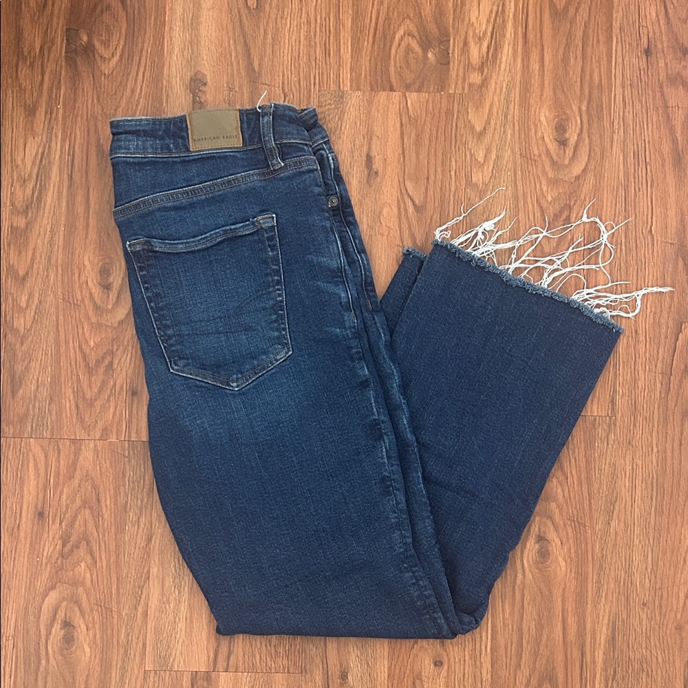 American Eagle Outfitters Kick Boot Crop Jeans - Size 8
